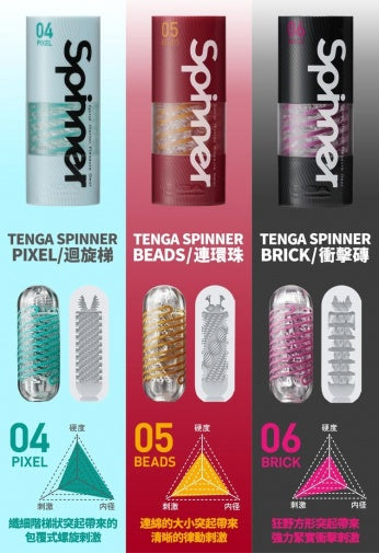 Tenga Spinner 04 Pixel 自慰器 藍色