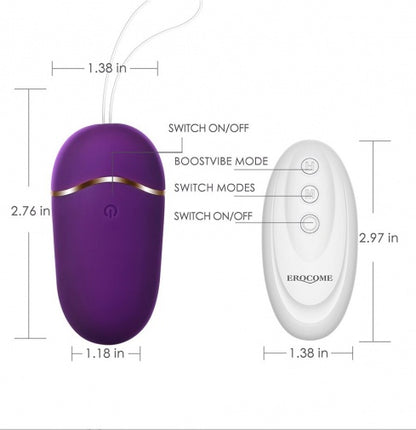 Erocome 小熊座 - 無線遙控震蛋 - 紫色