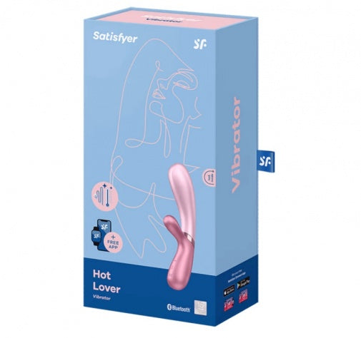 Satisfyer Hot Lover 加溫兔子震動棒 - 粉紅色/深粉紅色