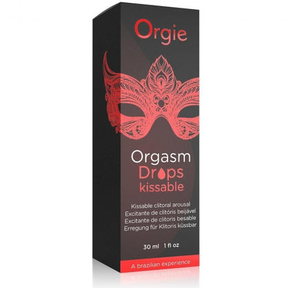 Orgie Orgasm Drops 可食用女士敏感滴剂 - 滴管装 - 30ml（红色）