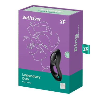 Satsifyer 傳說級雙環陰莖震動環 - 黑色