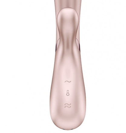 Satisfyer Hot Lover 加溫兔子震動棒 - 銀/香檳色