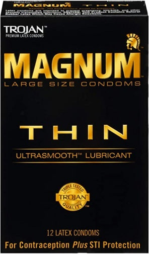 Trojan Magnum 62/55mm 超薄大碼乳膠安全套 12片裝